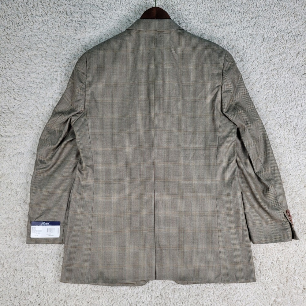 Ralph Ralph Lauren Suit Jacket Blazer 42LONG Brown Silk Wool Dillard's NWT - Picture 8 of 11